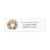 ビューティフルボホクリスマスリース ラベル (正面)