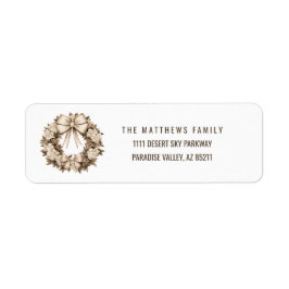 ビューティフルボホクリスマスリース ラベル