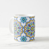 ビューティフルボホタラベラタイル コーヒーマグカップ (正面左)