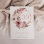 ビューティフルボホ赤面30th誕生日パーティー 招待状<br><div class="desc">美しいボホ赤面30th誕生日パーティの招待状より多くの招待状と一致するアイテムのための私たちのコレクションを参照してくださいデジタルのダウンロード可能な招待として利用可能。</div>