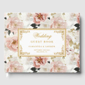 ビューティフルボーバラ金ゴールド結婚フローラズゲストブック ゲストブック (正面)