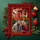 ビューティフルポインセチア&ベリージョユーノエル 箔シーズンカード