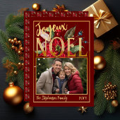 ビューティフルポインセチア&ベリージョユーノエル 箔シーズンカード