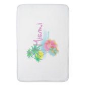 ビューティフルマイアミ、フロリダパームズコンテンポラリー バスマット (正面縦)