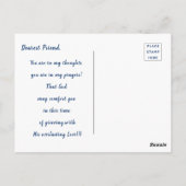 ビューティフルマウンテンカームレイクウォーターズシーン悔やみや弔慰 ポストカード (裏面)