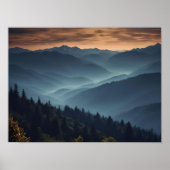 ビューティフルマウンテンビューポスターホームデコール ポスター (正面)