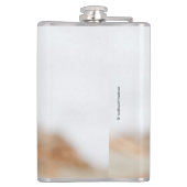 ビューティフルマウンテンブルーバードオンビーチスタンプ フラスク (裏面)