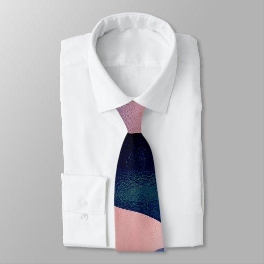 ビューティフルマウンテンリバームーンサンセットデザイン ネクタイ (タイ)