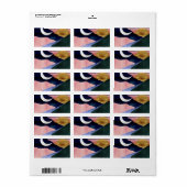 ビューティフルマウンテンリバームーンサンセットデザイン ラベル (フルシート)