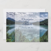 ビューティフルマウンテンレイク結婚式招待状 招待状 (正面)