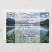 ビューティフルマウンテンレイク結婚式招待状 招待状 (裏面)