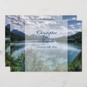 ビューティフルマウンテンレイク結婚式招待状 招待状 (正面/裏面)