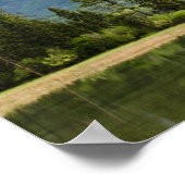 ビューティフルマウンテンレイク自然景観 ポスター (角)