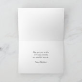 ビューティフルマウンテン秋フォト誕生日 カード (内部)