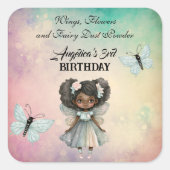 ビューティフルマジカルフェアリー誕生日 スクエアシール (正面)