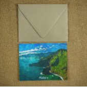 ビューティフルマデイラコースタルビュー絵を描油 ポストカード