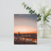 ビューティフルマラケチレッドメディナサンセット ポストカード (スタンド正面)