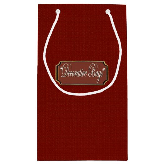 ビューティフルマルーンスモール抱き枕 スモールペーパーバッグ (裏面)