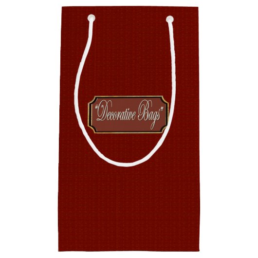 ビューティフルマルーンスモール抱き枕 スモールペーパーバッグ (正面)