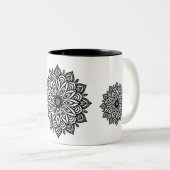 ビューティフルマンダラデザインマグ ツートーンマグカップ (正面右)