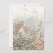 ビューティフルマーメイドヴィンテージスウィート16誕生日招待状 招待状 (裏面)