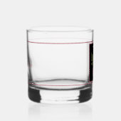 ビューティフルメイヴ飾フローラブラックモノグラムB ウイスキーグラス (右)