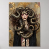 ビューティフルメドゥーサ – ギリシャ語アールヌーボーポートレート02 ポスター (正面)