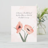 ビューティフルメモリーズ悔やみや弔慰 カード (スタンド正面)