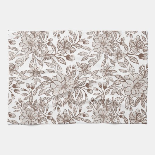 ビューティフルモチャムースヴィンテージフローラ キッチンタオル (横)