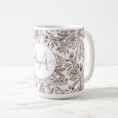 ビューティフルモチャムースヴィンテージフローラ コーヒーマグカップ (正面右)