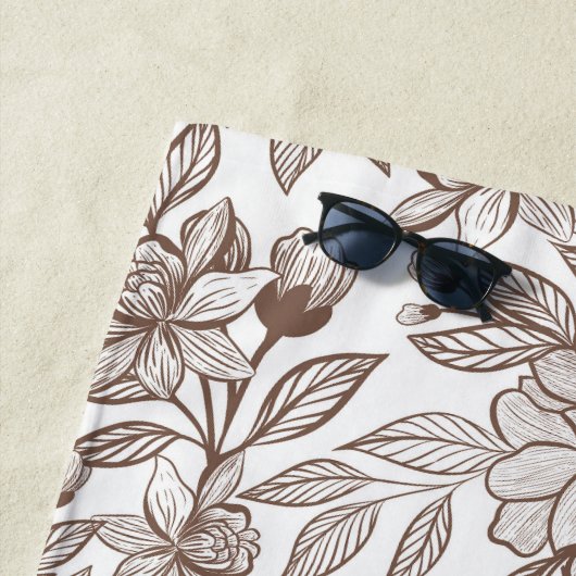 ビューティフルモチャムースヴィンテージフローラ ビーチタオル (インサイチュ)