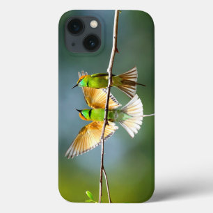ビューティフルモットバードオンブランチ iPhone 13ケース