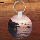 ビューティフルモルディブビーチキーチェーン キーホルダー (正面)