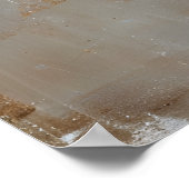 ビューティフルヤングファッションモデルフローラポートレートアート ポスター (角)