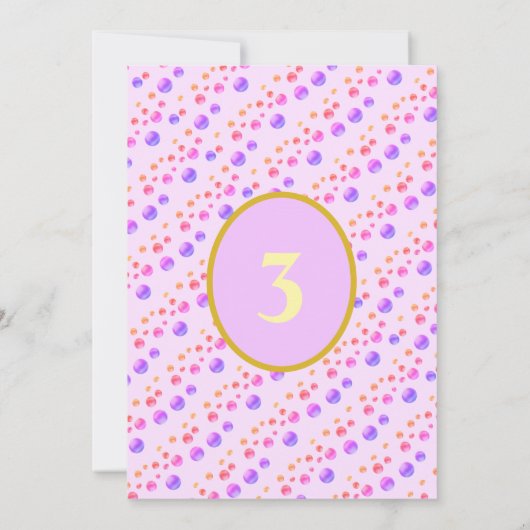 ビューティフルユニコーン誕生日招待状 招待状 (裏面)