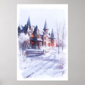 ビューティフルユニークマンション | AI Art ポスター (正面)