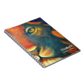 ビューティフルライオンヘッドポートレートリーガル誇りを持ったと ノートブック (右側)