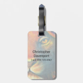 ビューティフルライオンヘッドポートレートリーガル誇りを持ったと ラゲッジタグ (裏面縦)