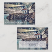 ビューティフルライトハウスデジタ絵画ルアート 名刺 (正面/裏面)