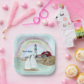 ビューティフルライトハウス ペーパープレート (パーティー)