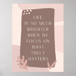 ビューティフルライフ引用文インボホスタイル ポスター