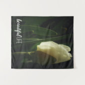 ビューティフルライフ引用文水仙の花 タペストリー (正面(横))