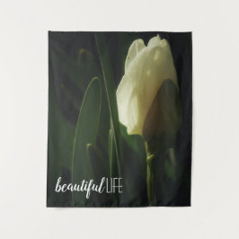 ビューティフルライフ引用文水仙の花 タペストリー