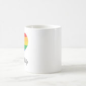 ビューティフルライフLGBTQプライド コーヒーマグカップ (中央)