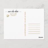 ビューティフルライムグリーン💚ボタニカルボホ結婚ズ ポストカード (裏面)