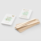 ビューティフルライムグリーン💚ボタニックボホ結婚ズ ハンドファン (組立なし)