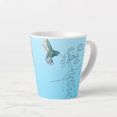 ビューティフルラインハミングバードラテマグ カフェラテマグ (右アングル)
