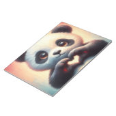 ビューティフルラブハートパンダ ノートパッド (アングル)