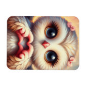 ビューティフルラブハートフクロウ マグネット (横)