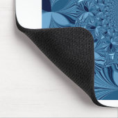 ビューティフルラブリーイリジングブルー万華鏡のように千変万化するパターンアート マウスパッド (コーナー)